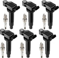 Set of 6 Ignition Coil Pack and Iridium Spark Plugs for Lexus