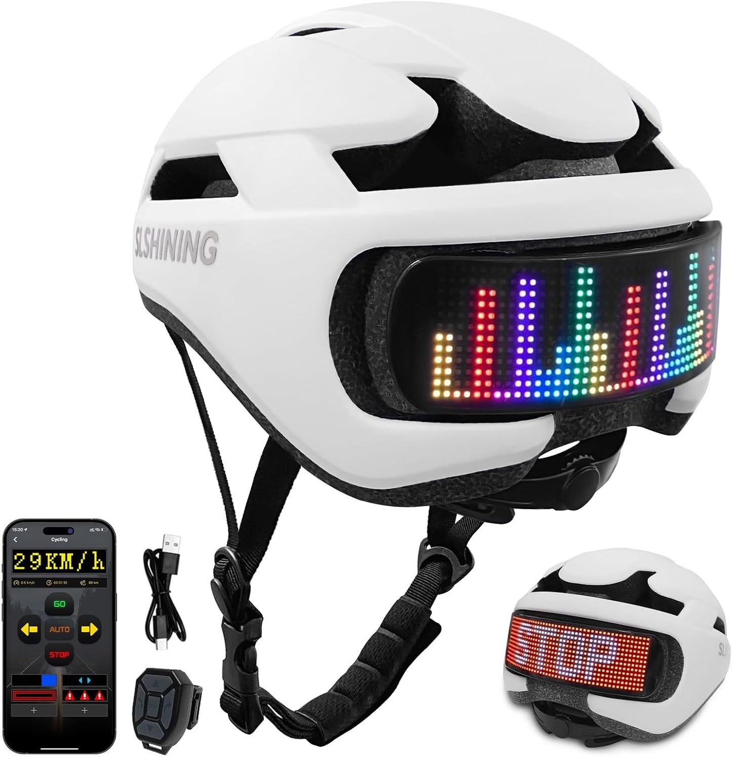 Smart Bike Helmet with Light for Safe Cycling Adventures