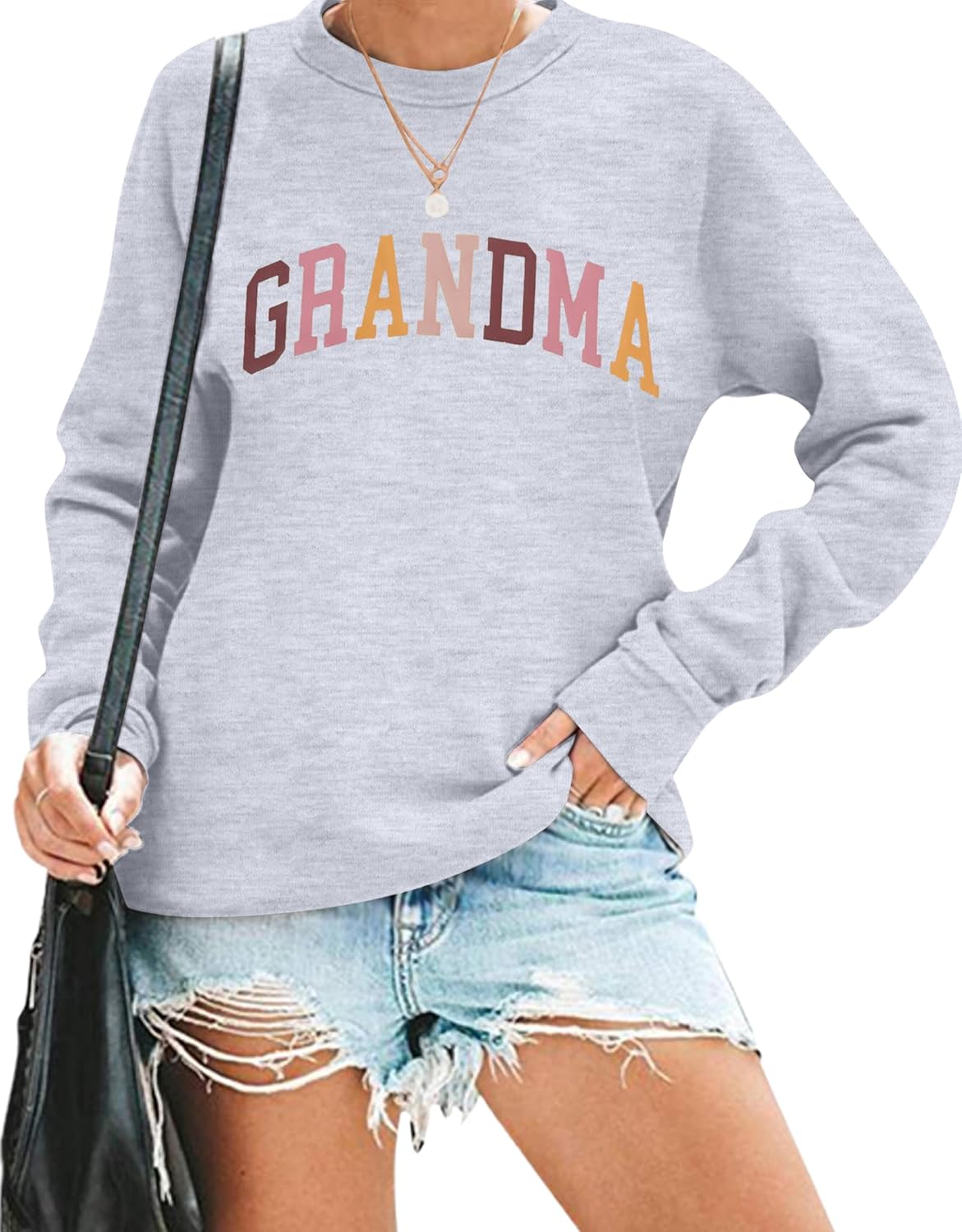 Colorful Nana Life Crewneck: Perfect Grandma Gift!