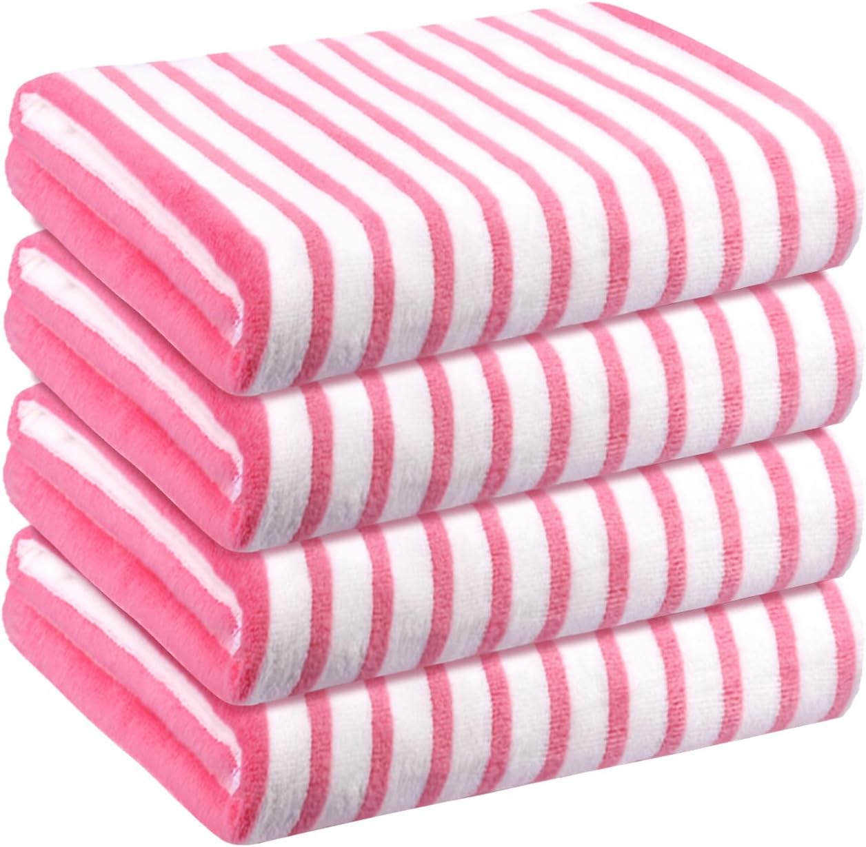 JML Microfiber Towels Set - XL, Soft, Absorbent, Fast Drying - Pink