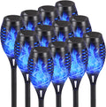 Solar Lights Outdoor 12Pack Solar Torch Light with Flickering Flame