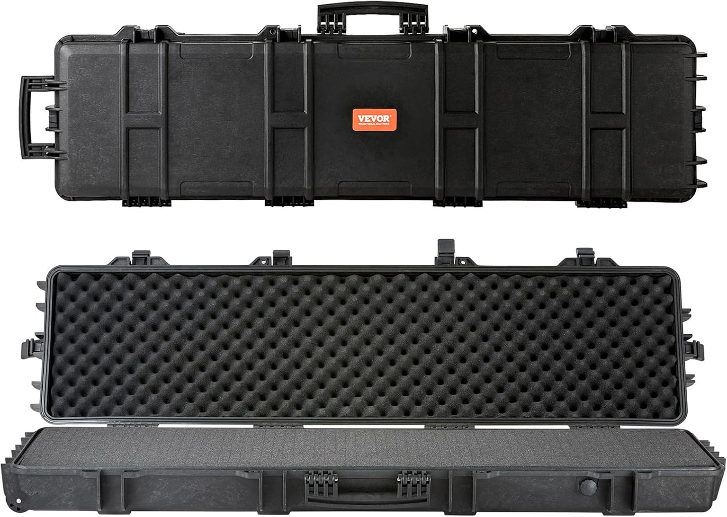 VEVOR Rifle Hard Case with Wheels, Waterproof & Crushproof Design