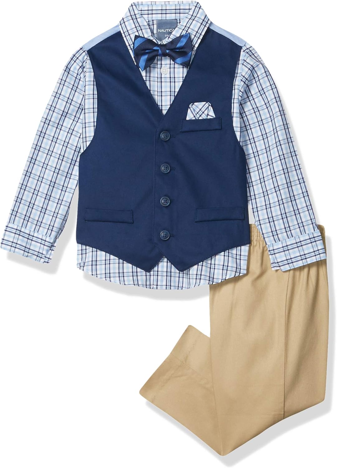 Nautica Boys' 4-Piece Formal Suit Set for Stylish Occasions