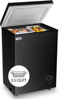 WANAI 3.5 Cu.Ft Chest Freezer for Home, Office, and RV Use