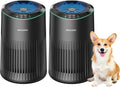 Air Purifiers for Bedroom Home with Sleep Mode - Quiet 2 Pack