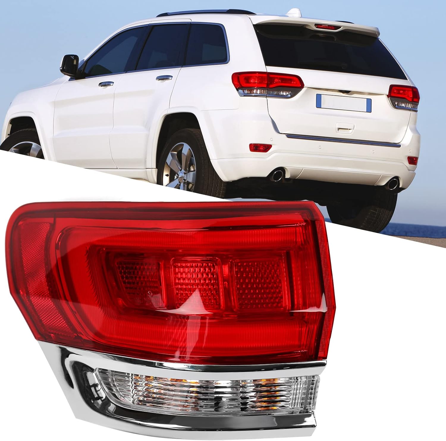 Huray Left Outer Taillight for Jeep Grand Cherokee 2014-2021