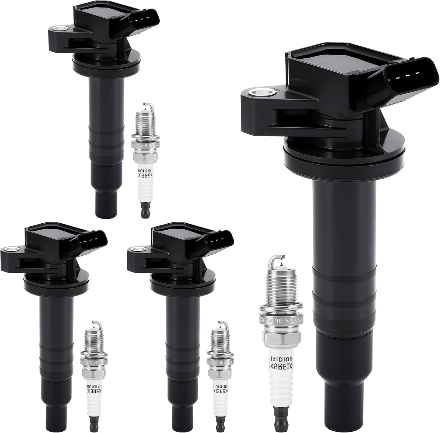 PZ Ignition Coil Pack and Iridium Spark Plugs for Toyota