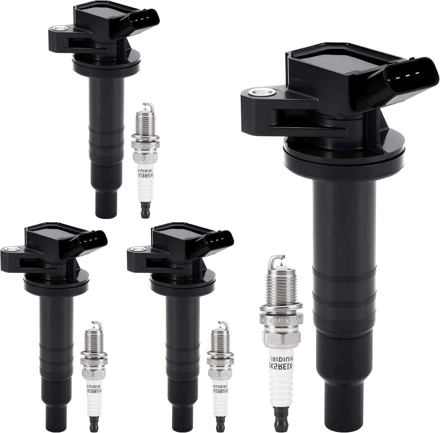 PZ Ignition Coil Pack and Iridium Spark Plugs for Toyota