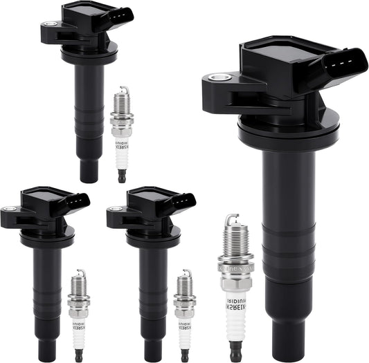 PZ Ignition Coil Pack and Iridium Spark Plugs for Toyota