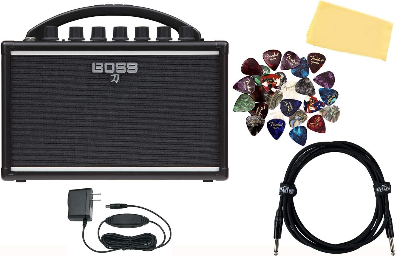 BOSS Katana Mini Amp Bundle - Power & Accessories Included!