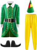 Elf Costume Adult Men Christmas Elf Costume Cosplay Full Set