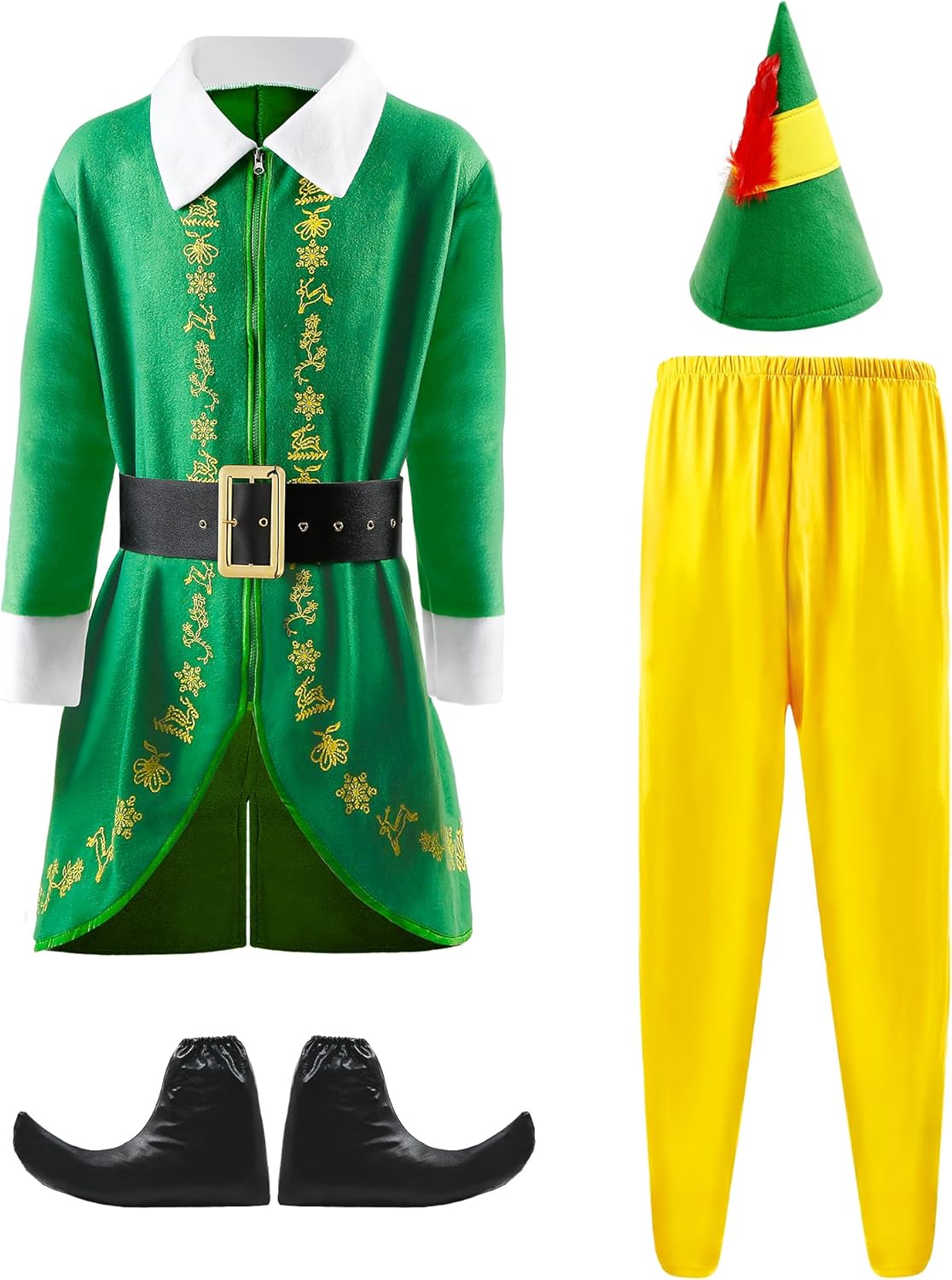 Elf Costume Adult Men for Christmas Parties and Cosplay Events