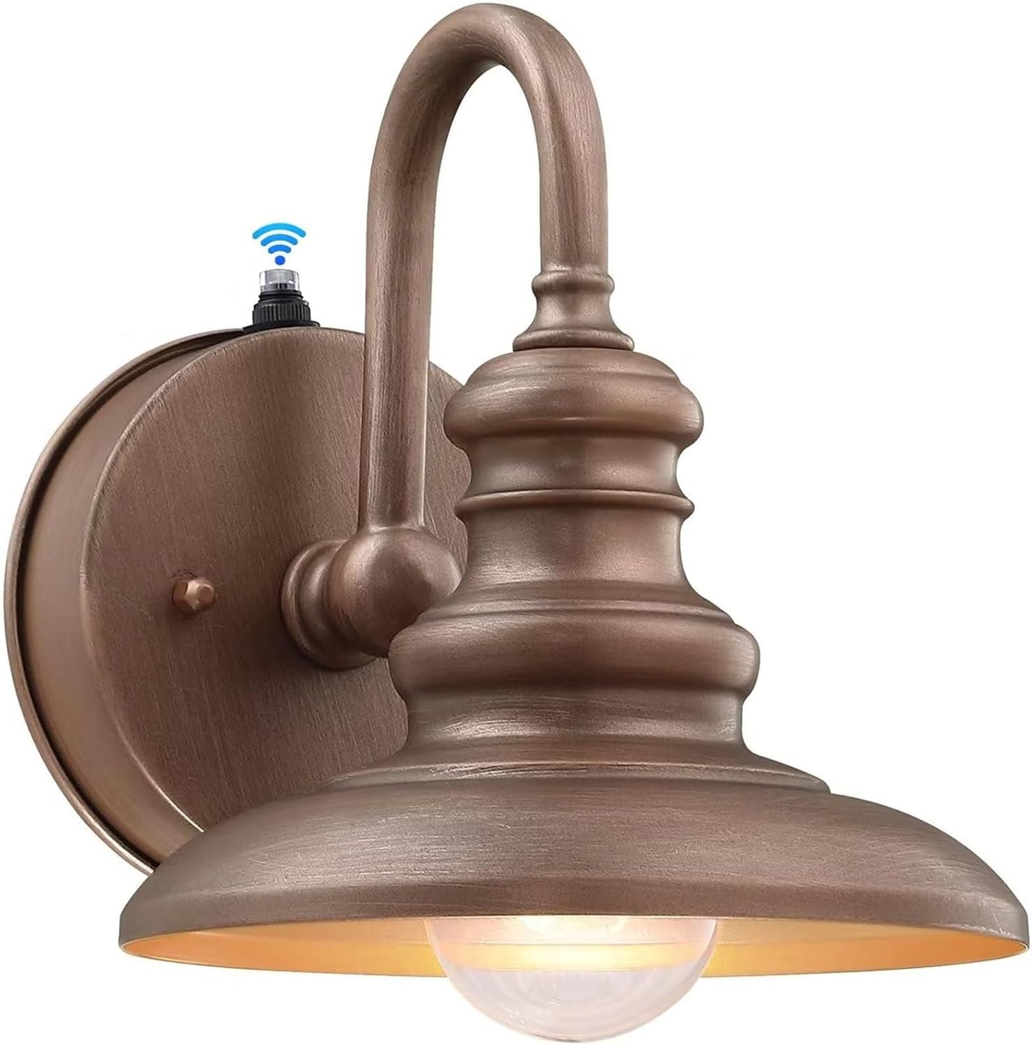 LONEDRUID Dusk to Dawn Sensor Outdoor Gooseneck Barn Light