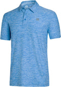 Three Sixty Six Golf Shirts for Men - Dry Fit Short-Sleeve Polo Shoes
