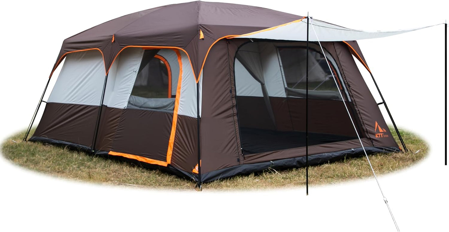 KTT Extra Large Family Tent - Spacious & Waterproof