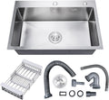 23.6 x 17.7 in Kitchen Sink Drop in - Deep Single Bowl
