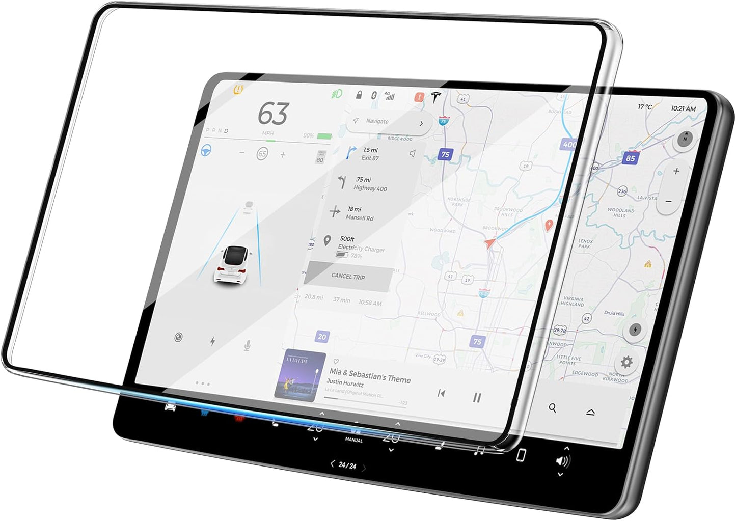 ACESTAR Tempered Glass Screen Protector for Tesla Model 3/Y