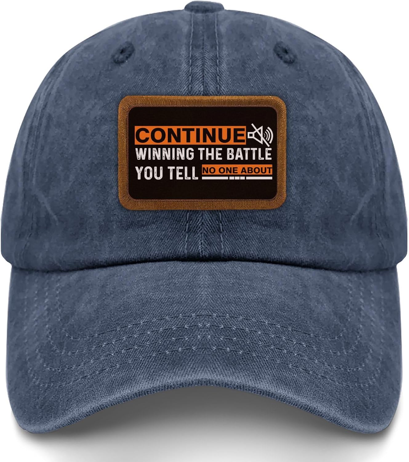 Vintage Humor Leather Patch Hat