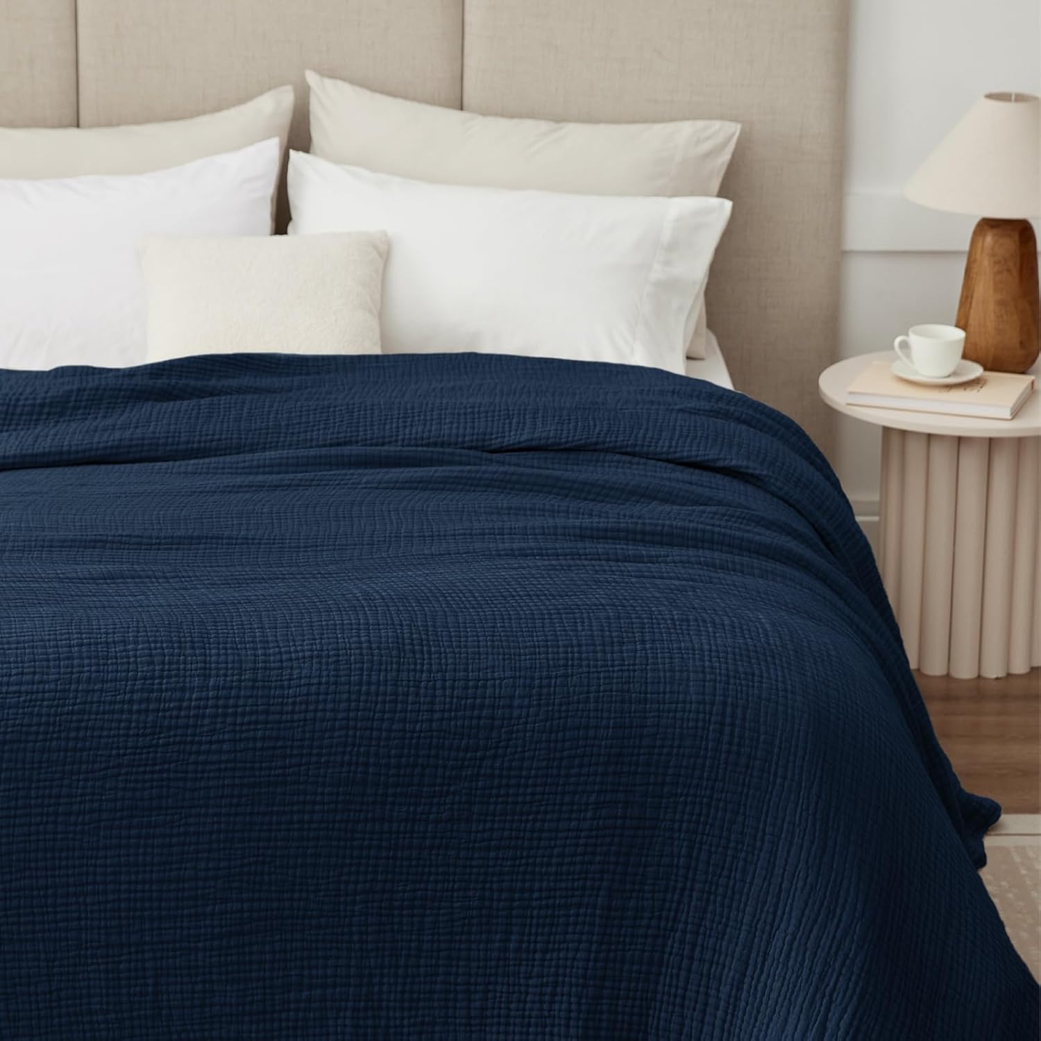 100% Cotton Muslin Blanket Twin XL for All Season Comfort