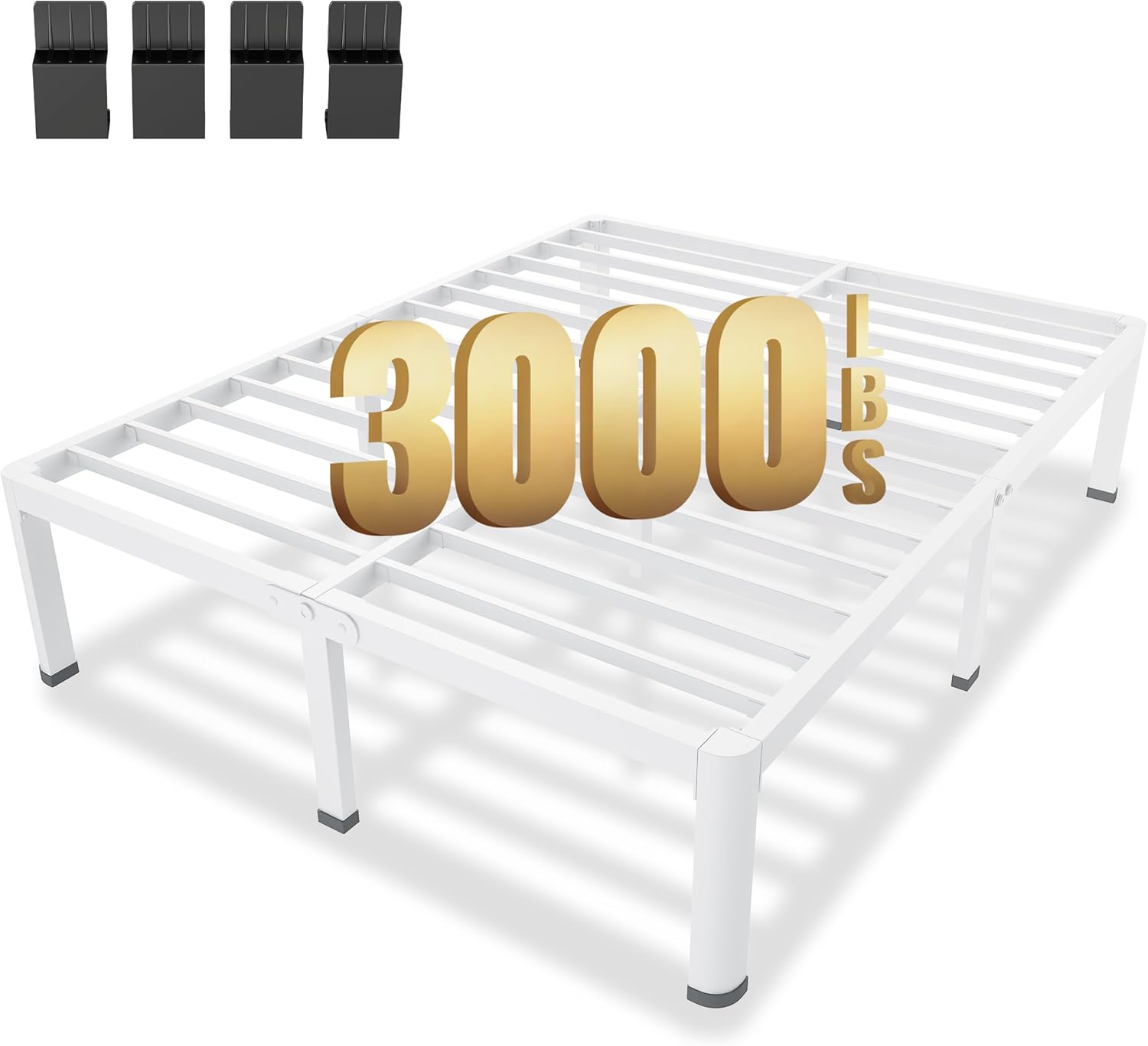 Heavy Duty 14 Inch Queen Metal Platform Bed Frame for Comfort