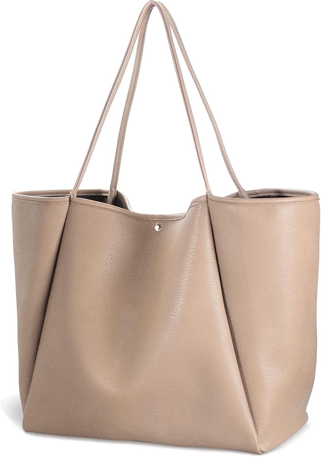 Oversize PU Leather Tote for Women - Perfect Weekender Bag