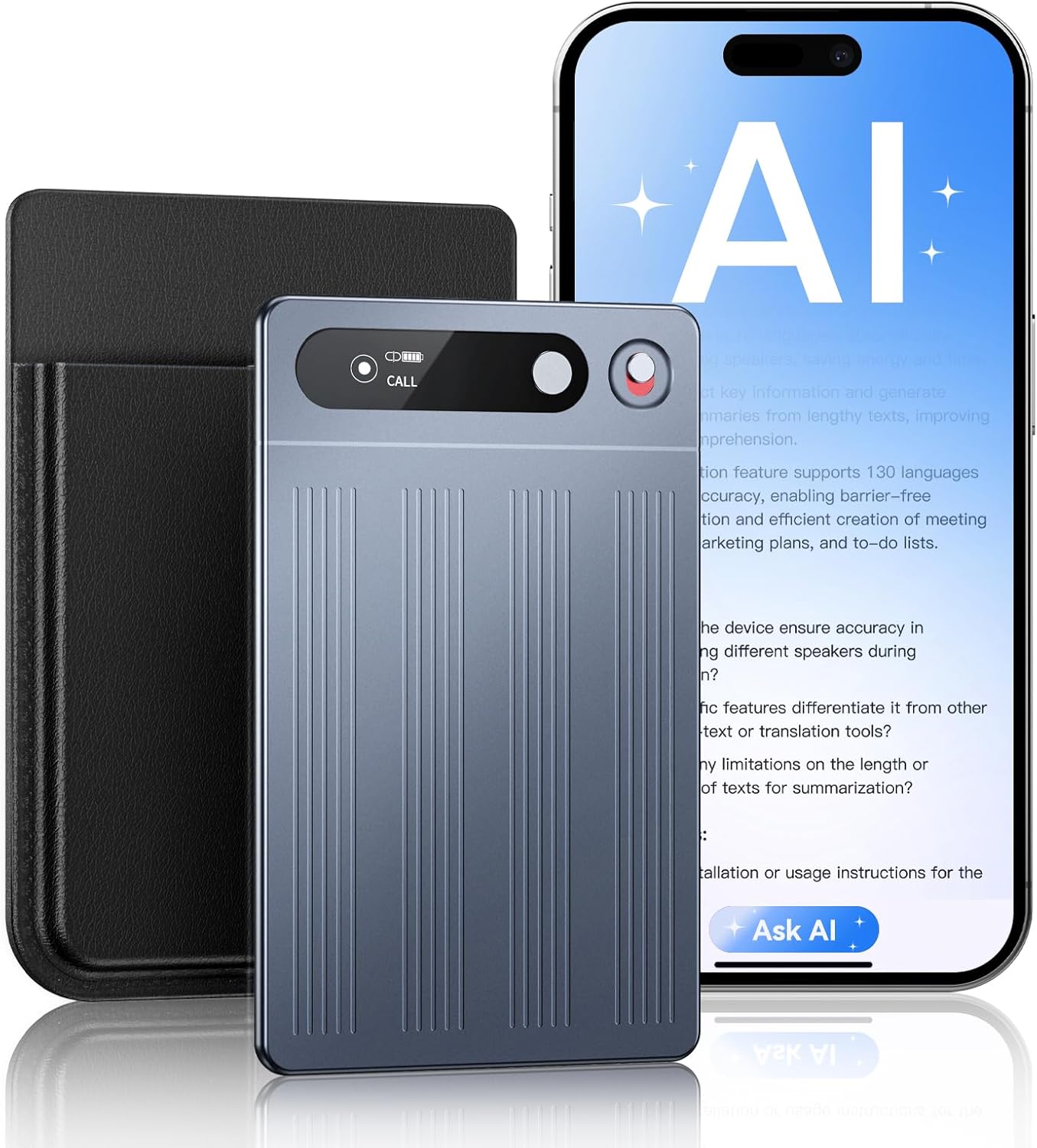 AI Voice Recorder with No Subscription for Meetings & Calls