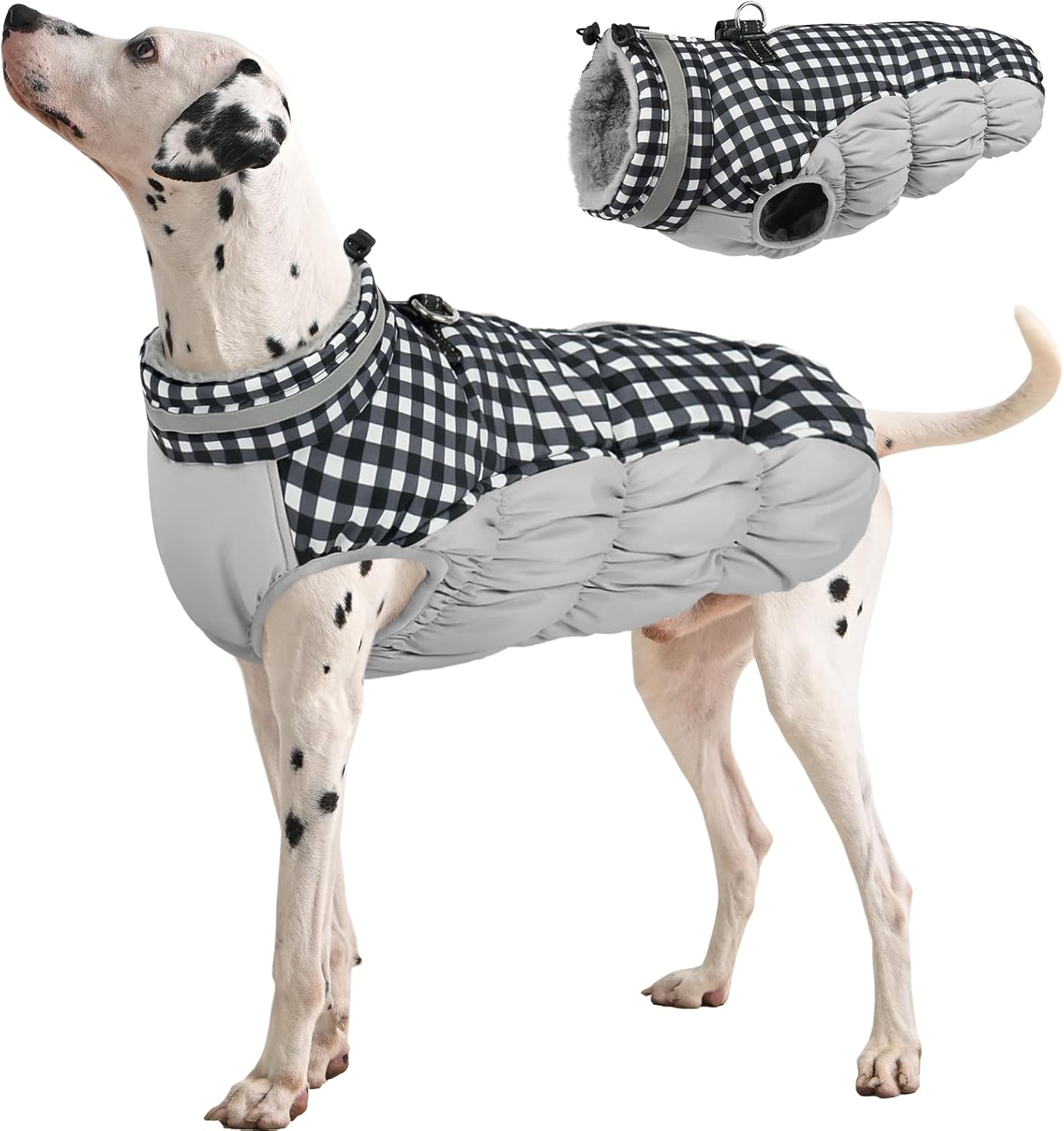 FUAMEY Dog Coat for Large Dogs - Waterproof Winter Jacket