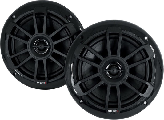 MB Quart Marine 6.5 Coaxial Black Speakers - 80W Power
