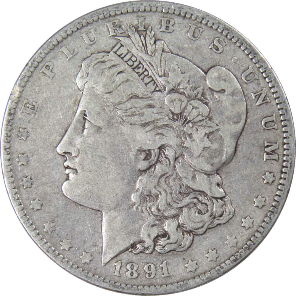 1891 O Morgan Dollar F Fine 90% Silver Coin Collectible