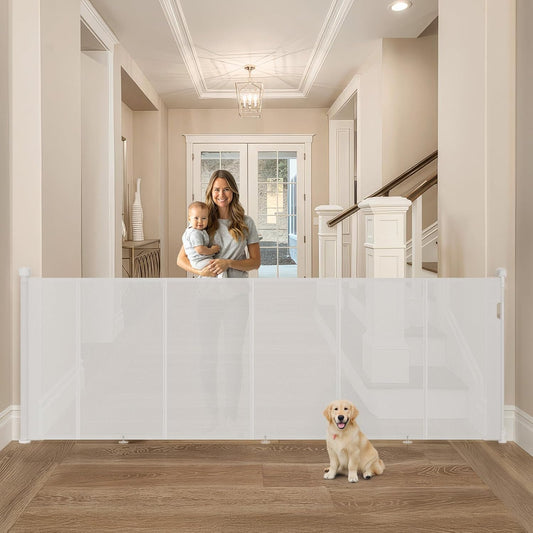 Upgrade Retractable Baby Gates Extra Wide for Safety and Convenience