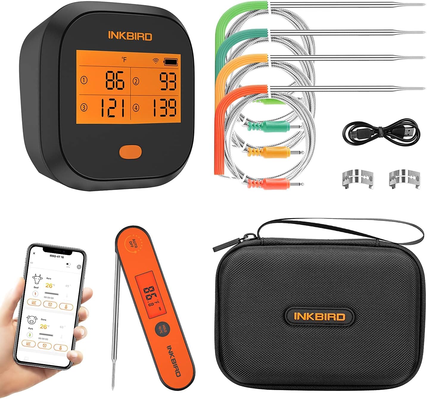 Inkbird Smart Meat Thermometer Set: Precision Cooking Mastery