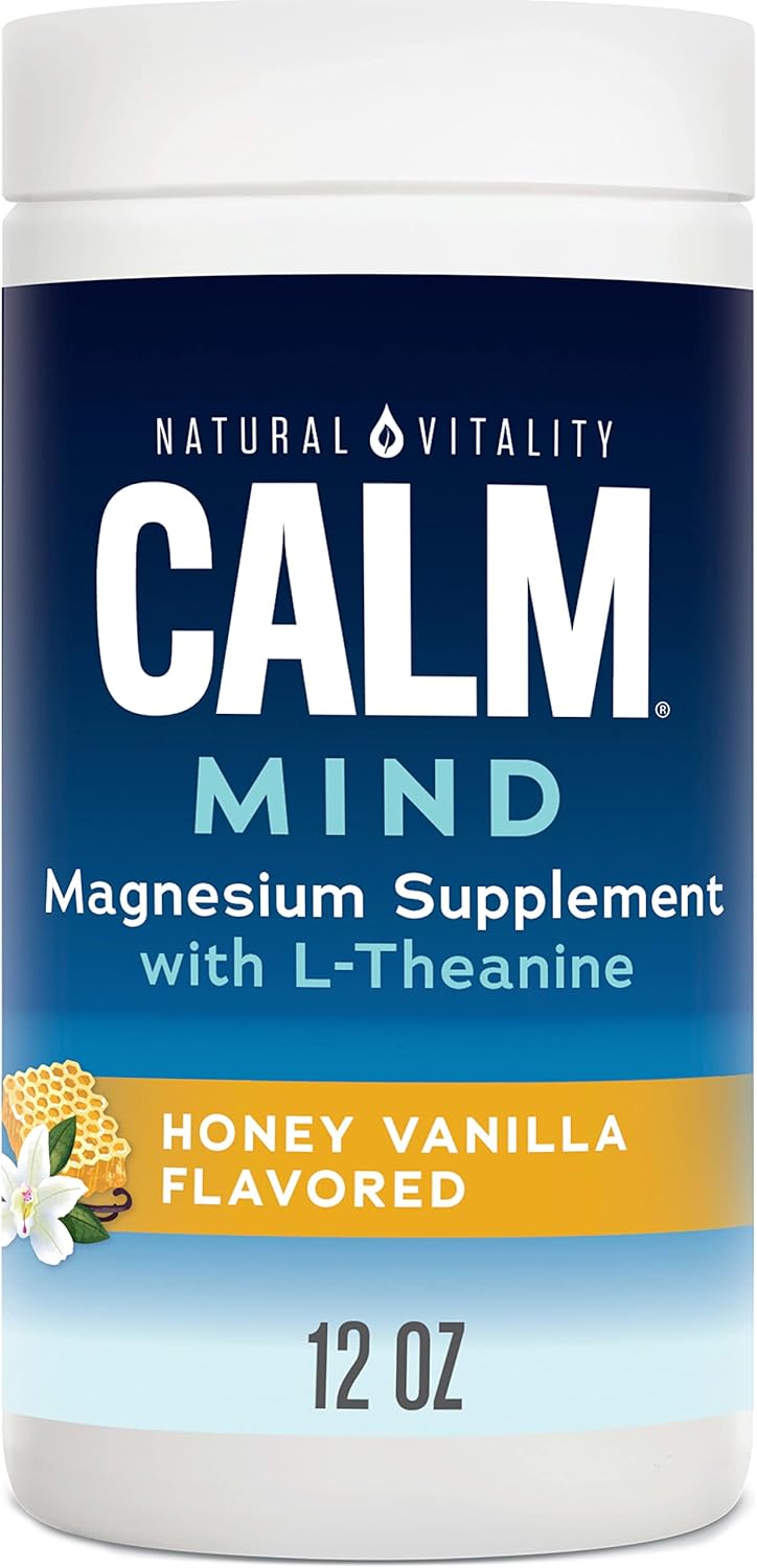 Natural Vitality Calm Mind Magnesium Citrate Drink Mix for Stress