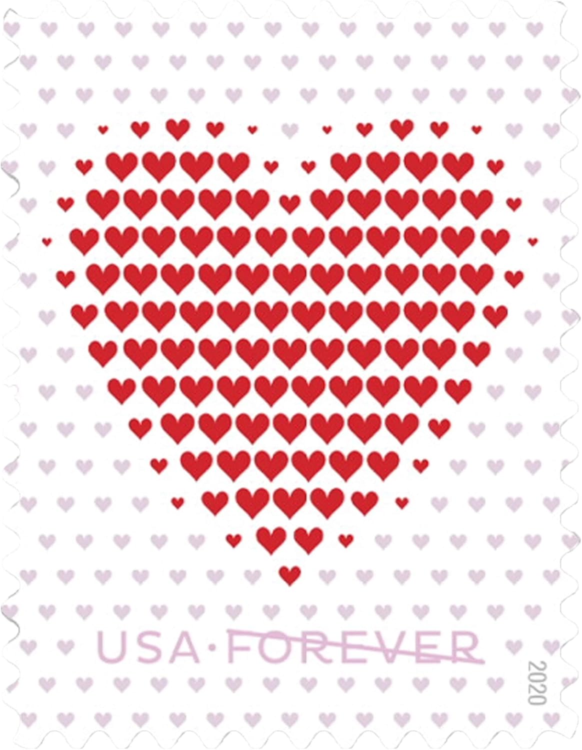 Made of Hearts Forever First Class Postage Stamps for Weddings