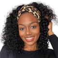 XSY Headband Wig Human Hair Deep Wave 10 in - Natural Look