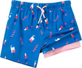 SURF CUZ Boys Swim Trunks with Built-In Boxer Brief for Comfort