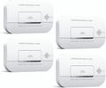 Carbon Monoxide Detectors 4-Pack - 10-Year CO Alarm with Human Sounds