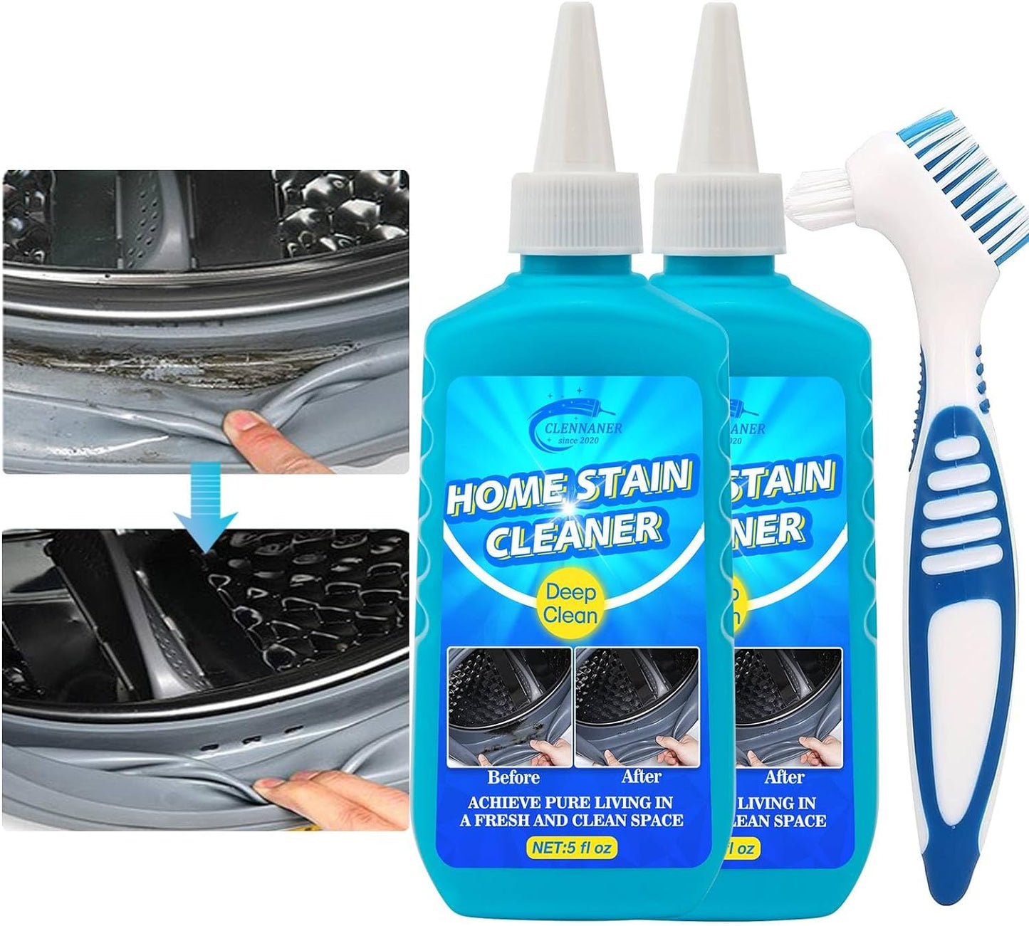 Powerful Grout Cleaner - 2 Pack Gel for Sparkling Surfaces