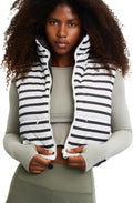 Argstar Women's Quilted Lightweight Reversible Vest - Black White