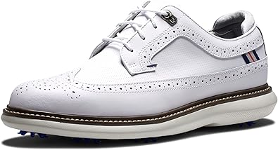 FootJoy Men's Traditions-Wing Tip Golf Shoe: Comfort & Style