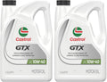 Castrol GTX 10W-40 Conventional Motor Oil Pack of 2 - Reliable Engine
