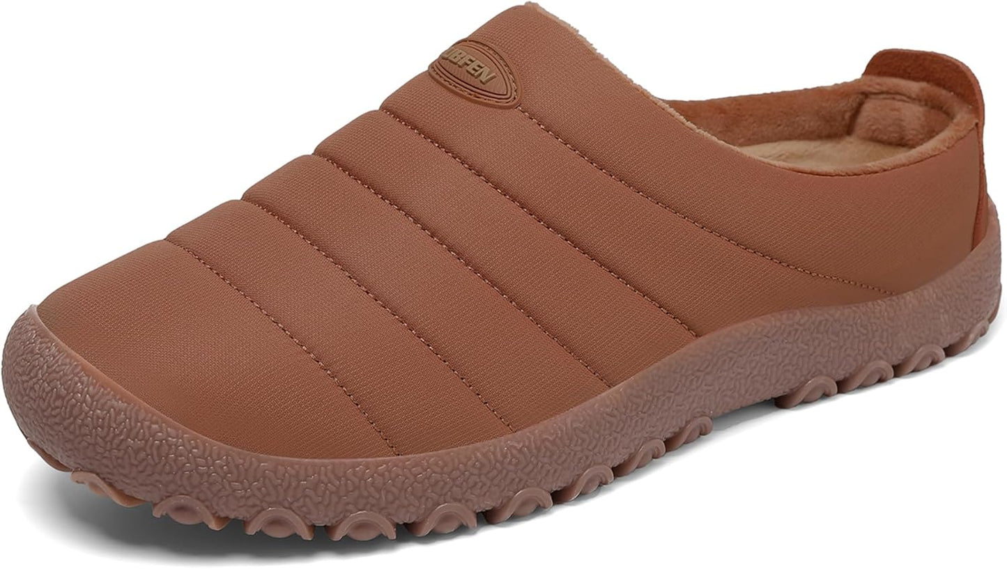 UBFEN Winter Warm Slippers with Fuzzy Plush Lining for All