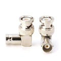 BNC 90 Degree Adapter Male to Female - 25 Pack Right Angle Couplers