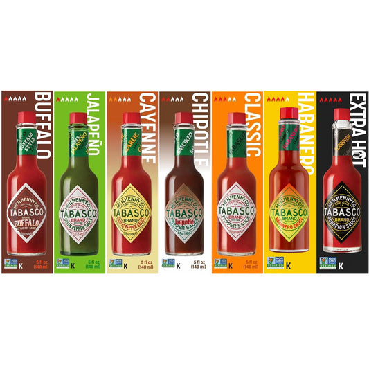 Hot Sauce Variety Pack with 7 Flavors for Every Palate