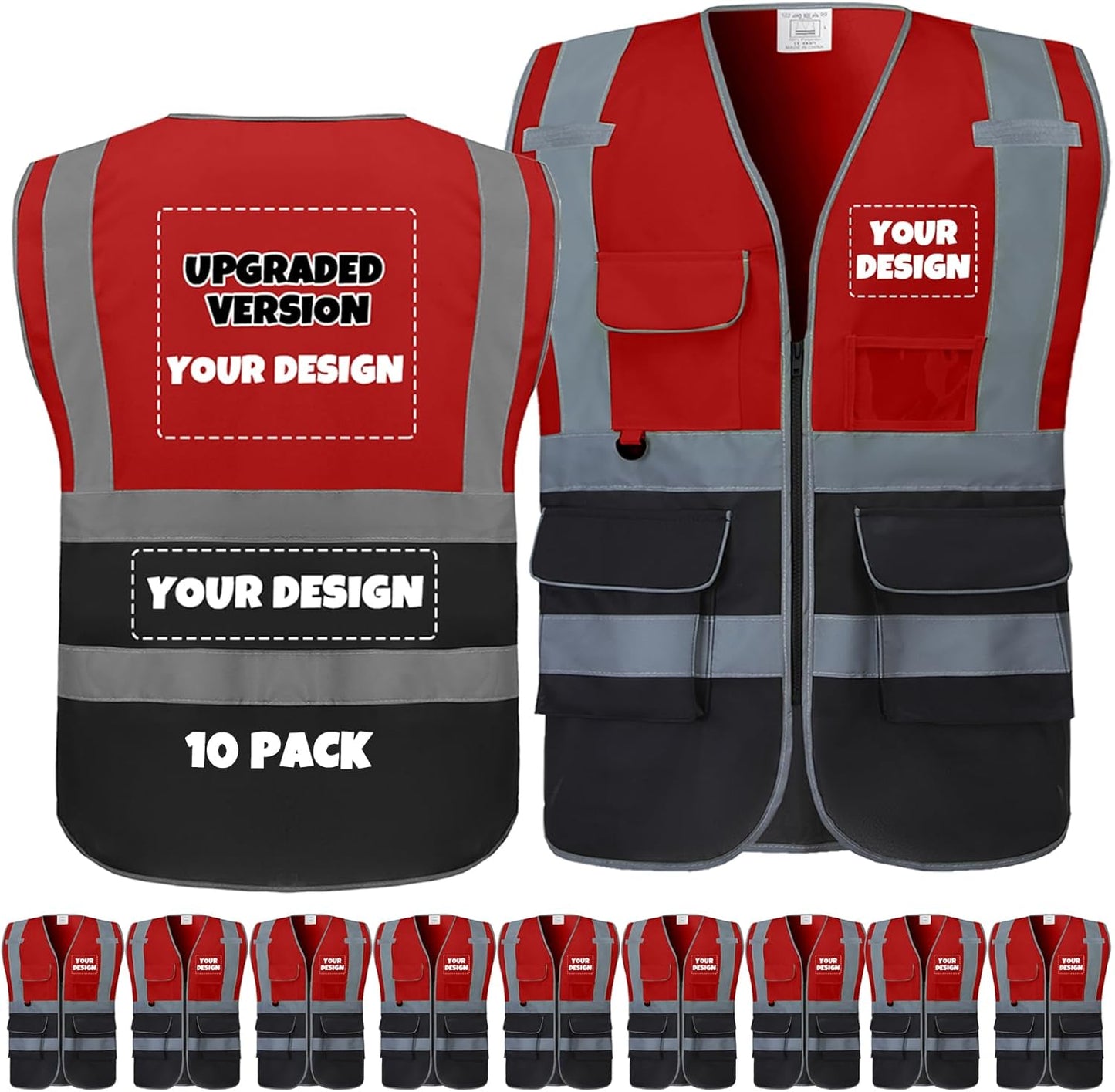 Custom Safety Vest Personalized for Women and Men High Visibility