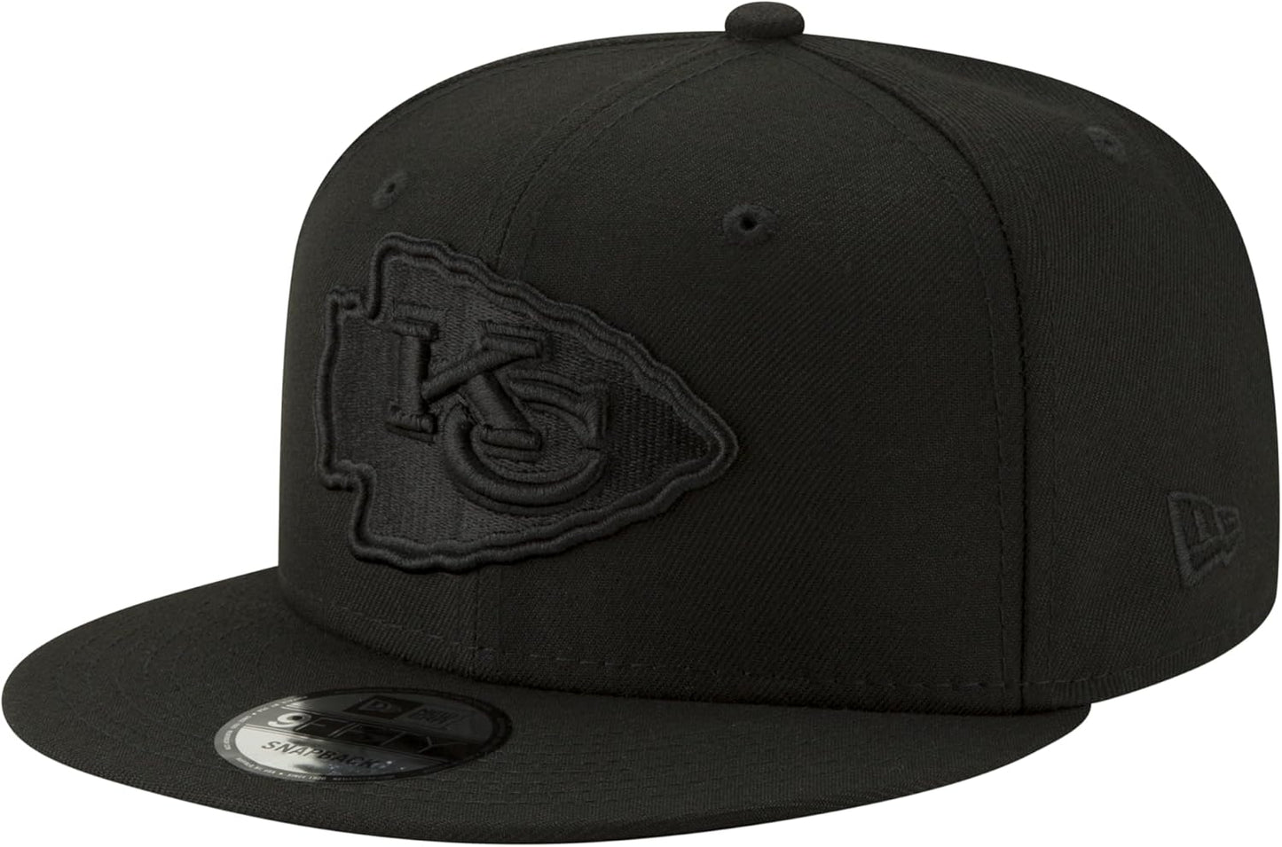 New Era NFL 9FIFTY Black On Black Adjustable Snapback Cap