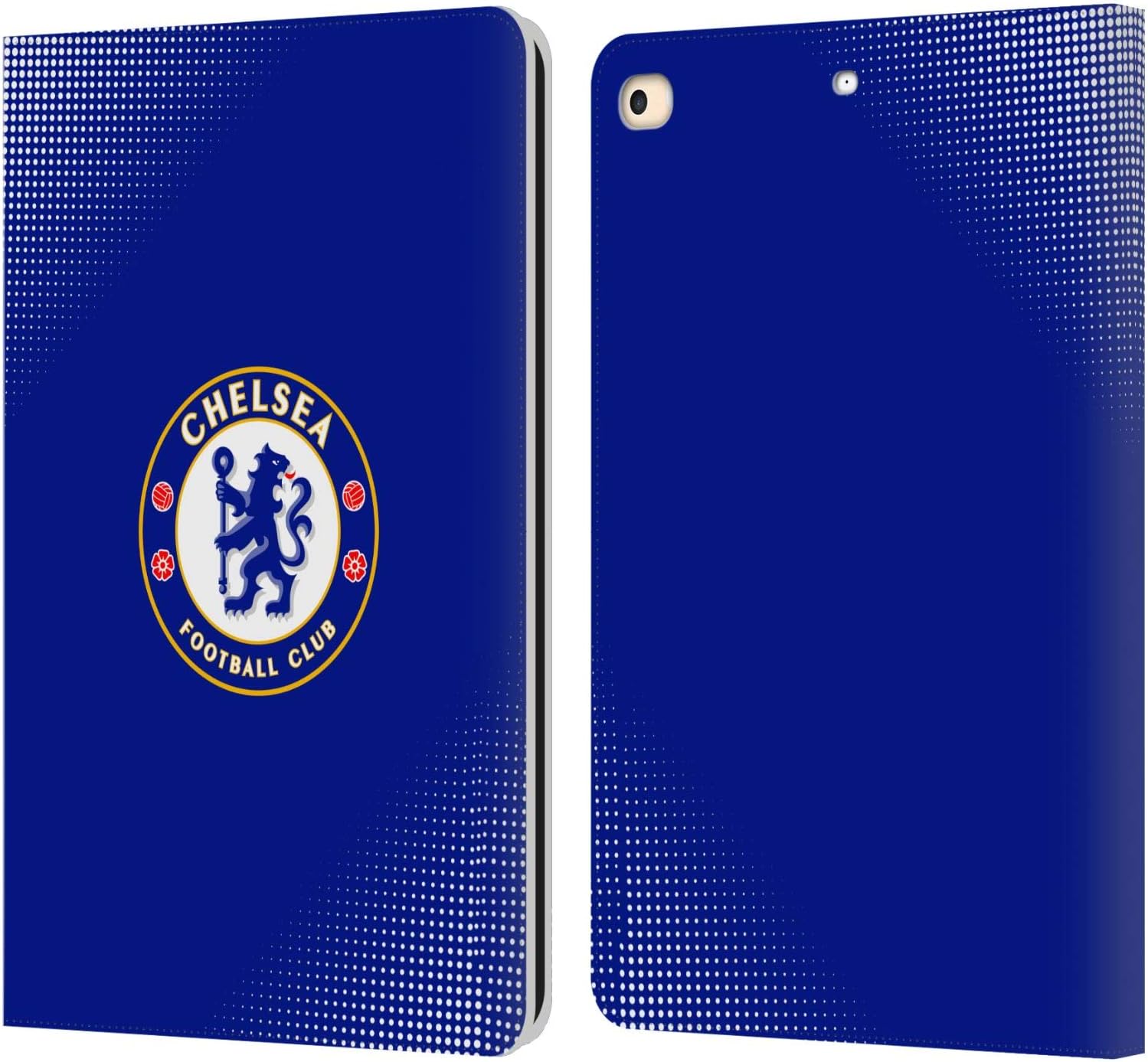 Chelsea Football Club Halftone Crest Leather Flip Case for iPad