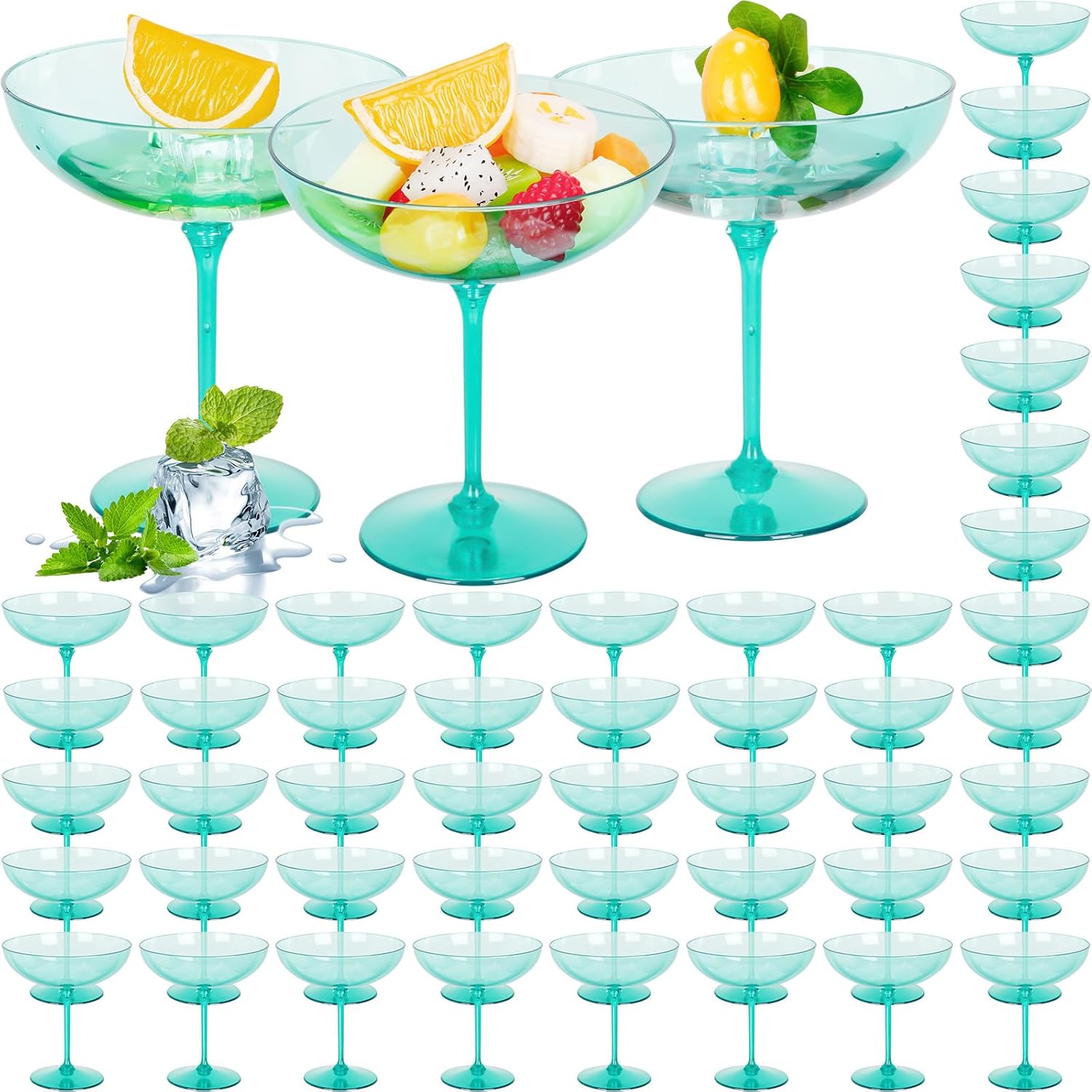 48 Pcs Detachable Martini Glasses for Parties and Events