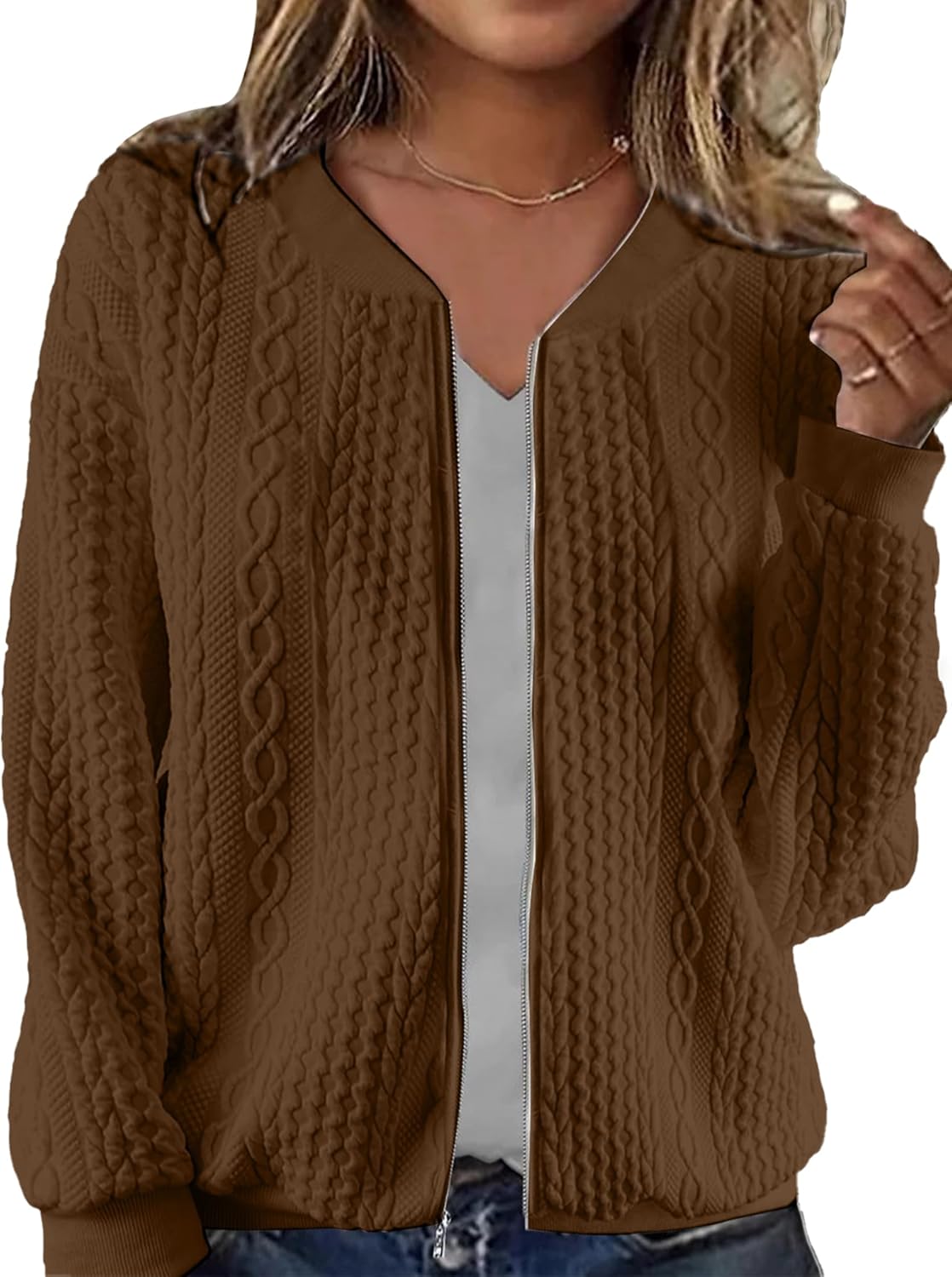 Women's Zip Up Cardigan Sweater for Stylish Comfort and Warmth