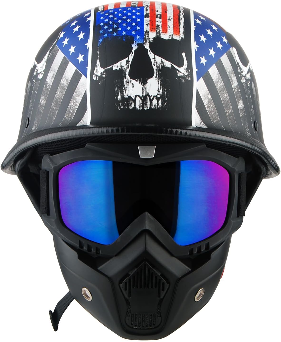 1Storm Novelty Motorcycle Helmet Half Face DOT Approved for Safety