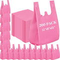 Reusable Grocery T-shirt Bags 21x11x6 in - Bulk Pack for Shopping